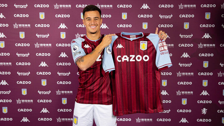 Joining Aston Villa, Philippe Coutinho is officially back in the Premier League